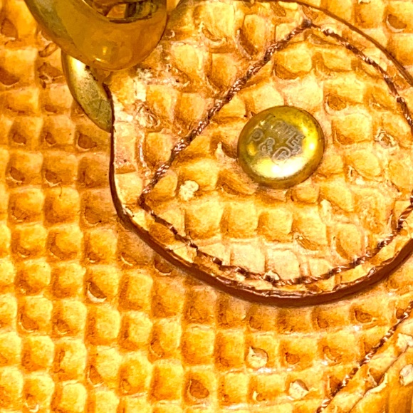 Y2K JUICY COUTURE Brown SNAKE SKIN MINI BAG Vintage train case cosmetic travel - Picture 9 of 17